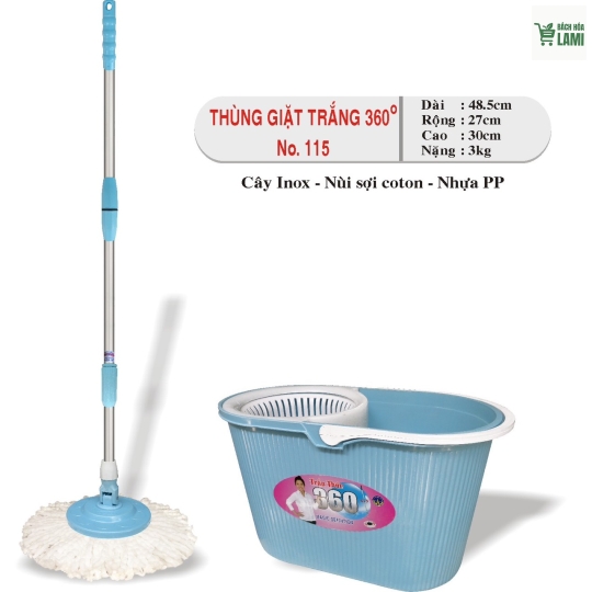 Thùng giặt trắng 360