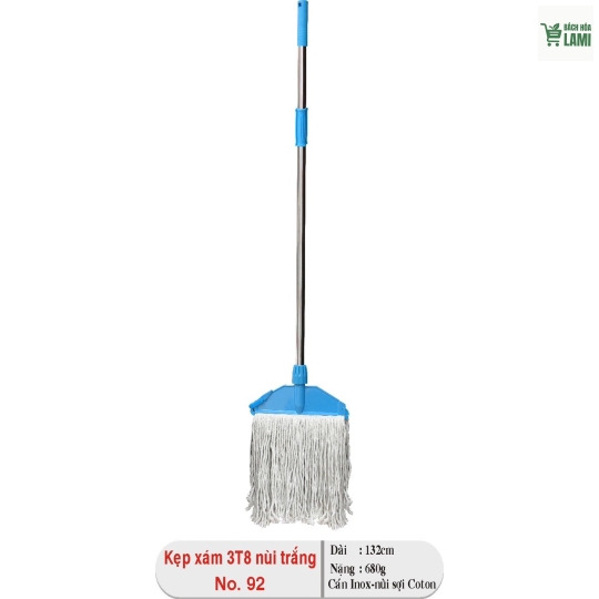 Kẹp xám 3T8 nùi trắng
