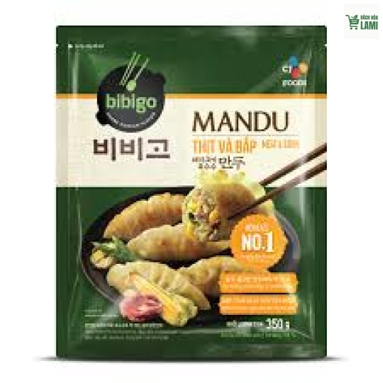Bánh Mandu Thịt và Bắp CJ Bibigo – Gói 350g