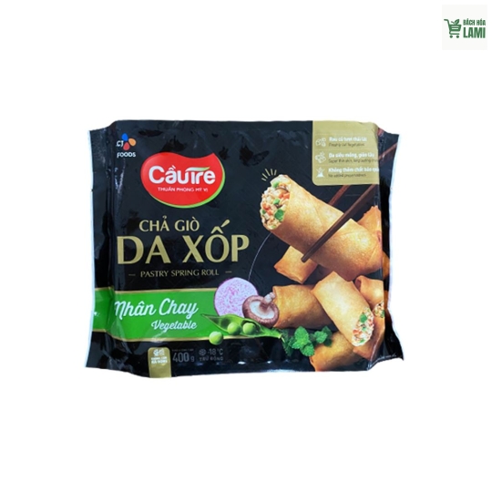 Chả Giò Da Xốp Cầu Tre - Nhân Chay - Gói 400G