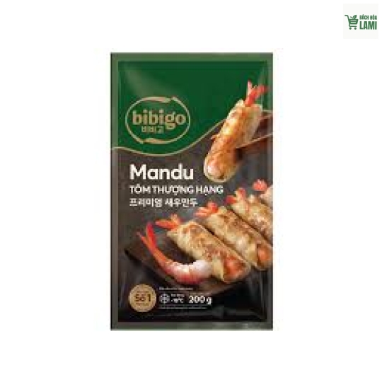 BIBIGO MANDU TÔM THƯỢNG HẠNG 200G*24EA