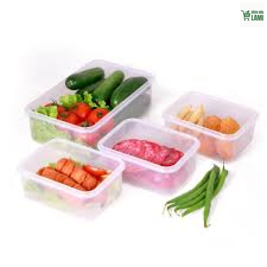 Hộp 37 OZ PP Trong - 1100ml đồng bộ nắp TTK-708