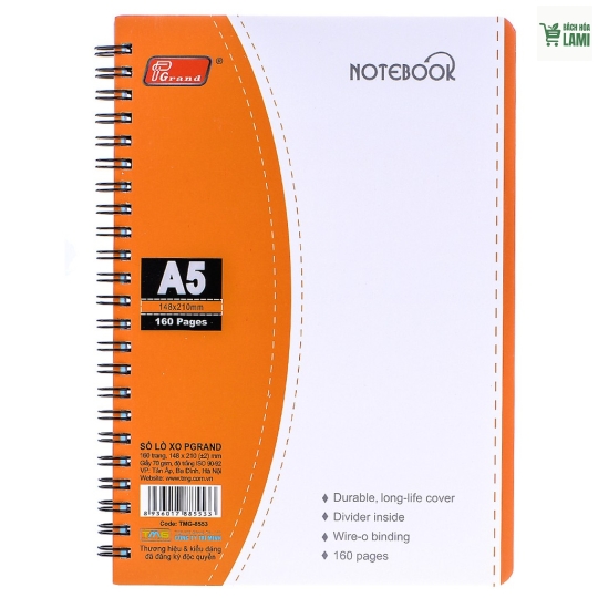 Sổ Lò xo A5 160Tr 6c/l