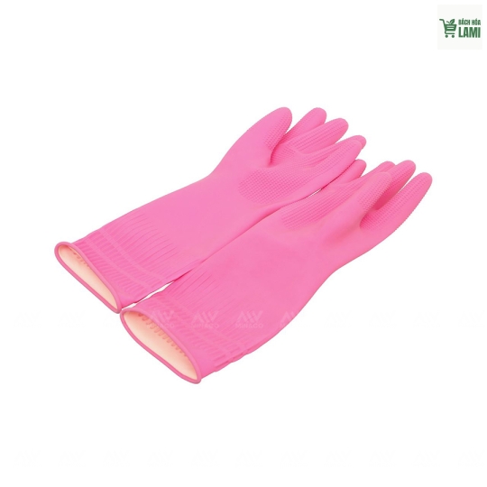 Găng tay cao su nếp nhăn 35cm-MS