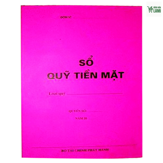 Sổ Quỹ Tiền Mặt 10c/l
