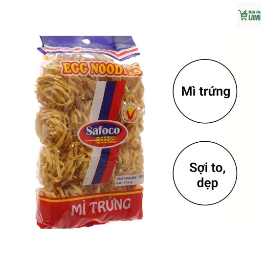 Mì trứng sợi to Safoco 500gr