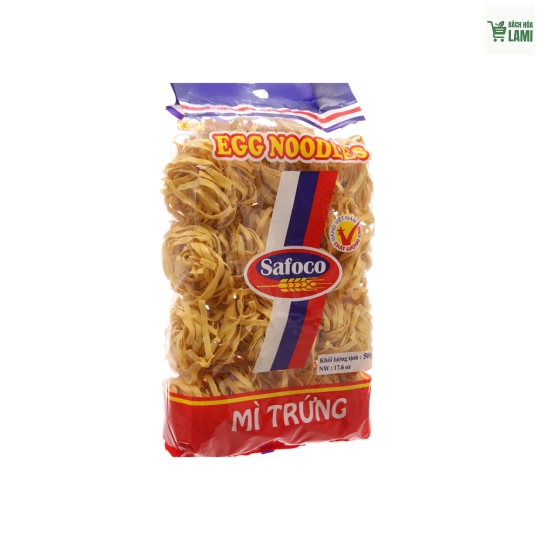 Mì trứng sợi to Safoco 500g