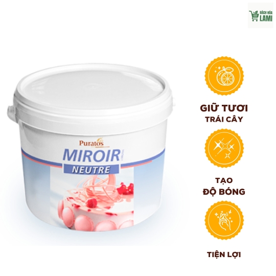 Mứt Phủ Bóng Lady Fruit Miroir Puratos - 5Kg