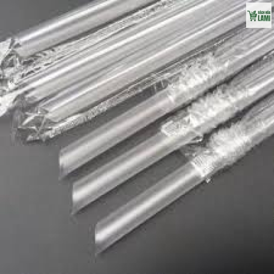 Ống hút trắng Phi 6 bọc màng 