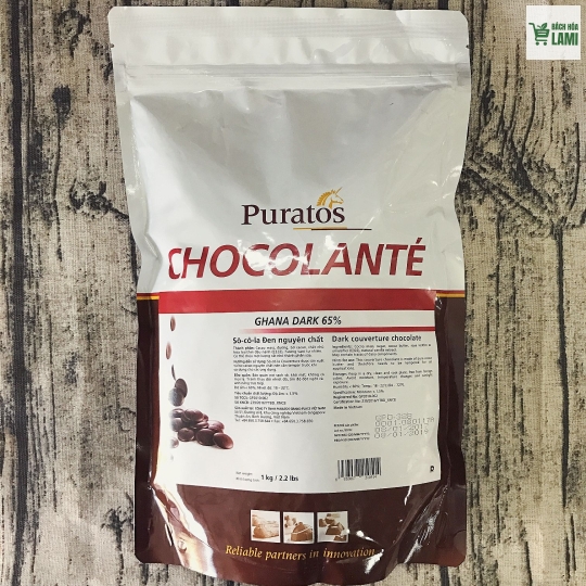 Socola Nút Đen 65% Puratos D38B 1Kg