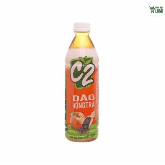 Trà đen C2 hương đào 455ml