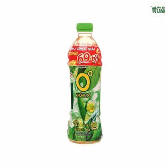 Trà xanh không độ vị chanh chai 455ml
