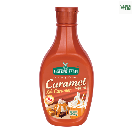 Xốt Topping Caramel Golden Farm 630g